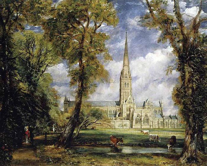 John Constable Salisbury Cathedral from the Bishop s Grounds china oil painting image